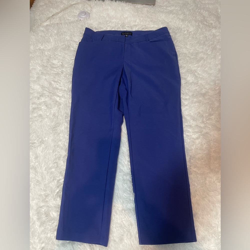 Eloquii cobalt blue trousers slacks pants woman’s size 14